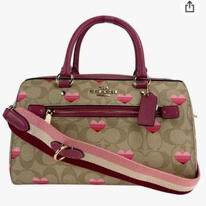 Coach Rowan Satchel In Signature Canvas